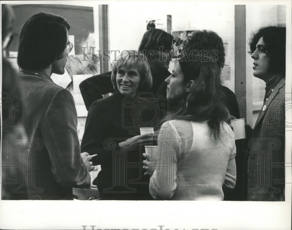 1972 Press Photo Presidential Candidate John Lindsay&#39;s Wife Mary In Milwaukee