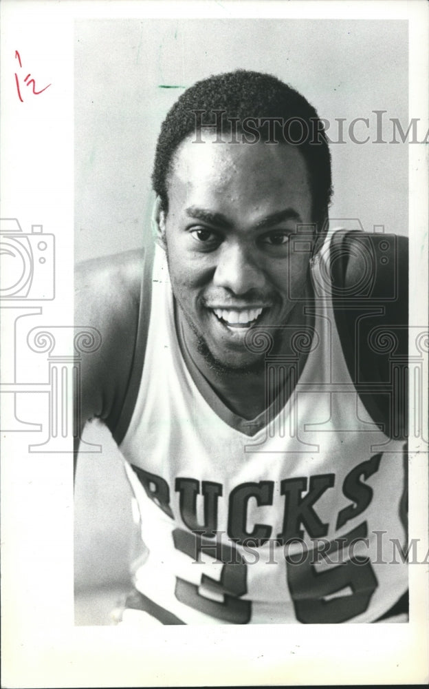 1982 Press Photo Alton Lister Basketball Player for the Milwaukee Bucks- Historic Images