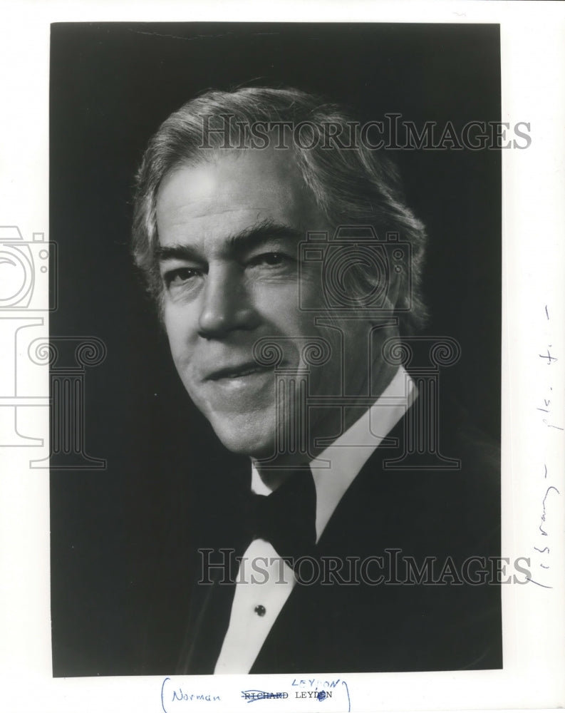 1985 Press Photo Norman Leyden, Music Conductor and Arranger- Historic Images