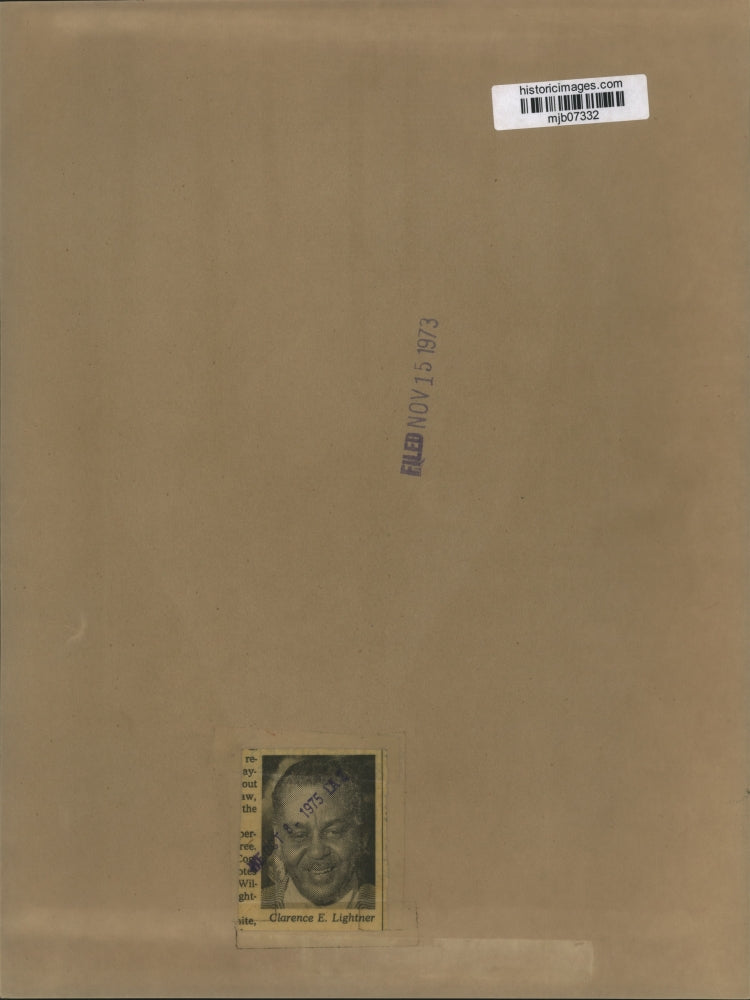 1973 Press Photo Clarence Lightner elected mayor of Raleigh, North Carolina