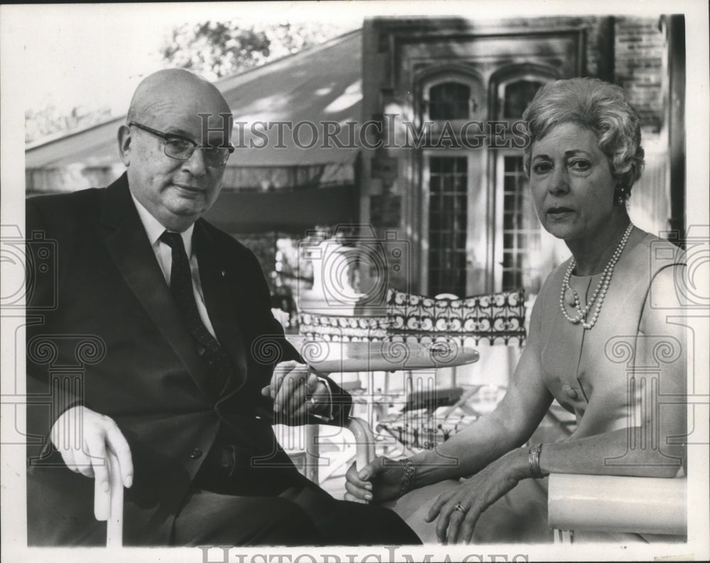 1967 Press Photo Charles Lucet and wife preparing for another 18 hour day- Historic Images