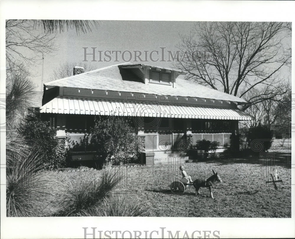 1977 Press Photo The Childhood home of President Jimmy Carter in Archery Georgia- Historic Images