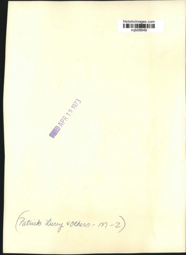 1973 Press Photo Donald Slayton, astronaut, chatted with Gov. Patrick J. Lucey