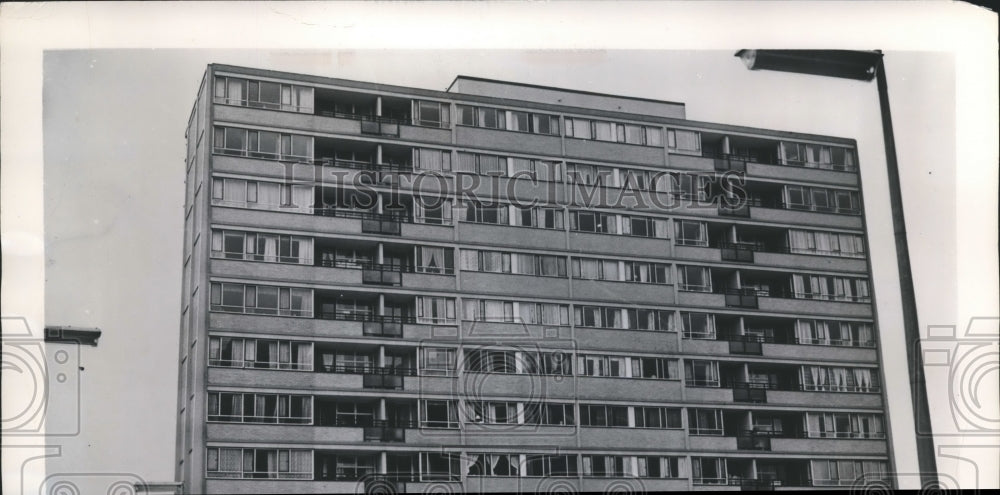 1955 Press Photo London, England building.  - Historic Images