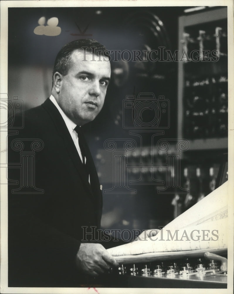 1966 Press Photo Edmund B. Fitzgerald of Cutler-Hammer, Incorporated, Milwaukee- Historic Images