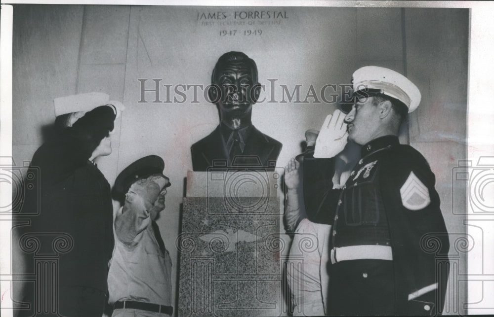 1950 Press Photo Memorial for James Forrestal, First Secretary of Defense- Historic Images