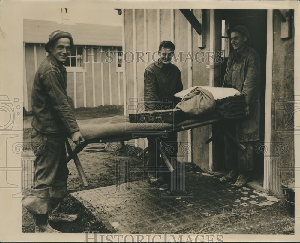 1933 Press Photo Moving Day Honey Creek, Civilian Conservation Corps Camp- Historic Images