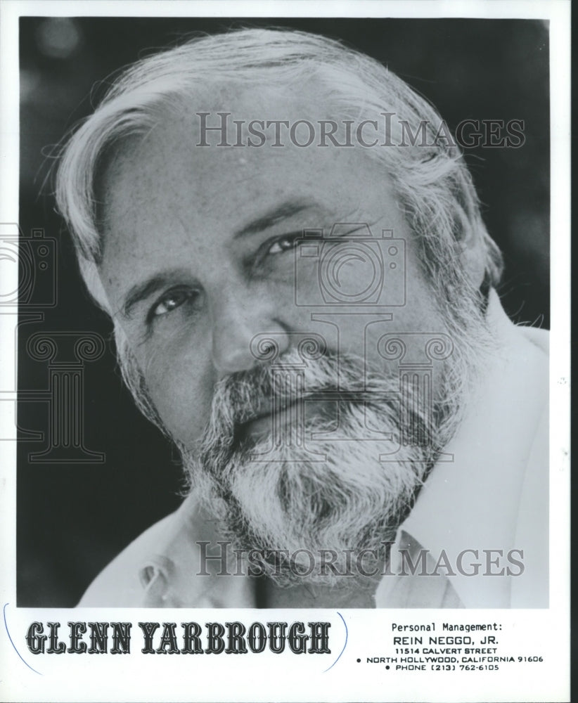 1980 Press Photo Glenn Yarbrough- Historic Images