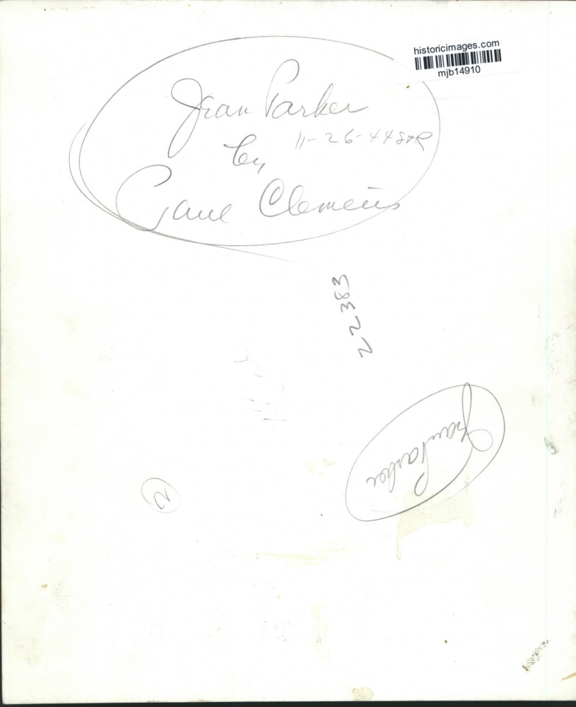 1944 Press Photo Jean Parker Painting by Paul Clemens - mjb14910