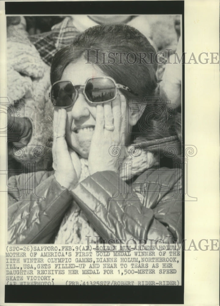 1972 Press Photo Arlene Holum, mother Gold Winning Olympian skater Dianne Holum- Historic Images