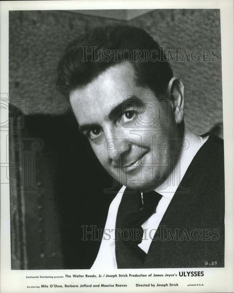 1967 Press Photo Milo O&#39;Shea portrays Leopold Bloom in James Joyce&#39;s &quot;Ulysses&quot;- Historic Images