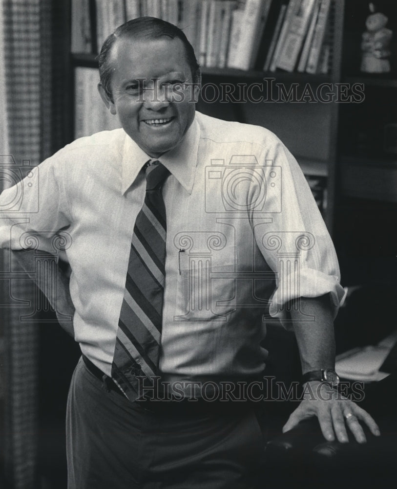 1985 Press Photo George Lockwood, Managing Editor Milwaukee Journal Sentinel- Historic Images