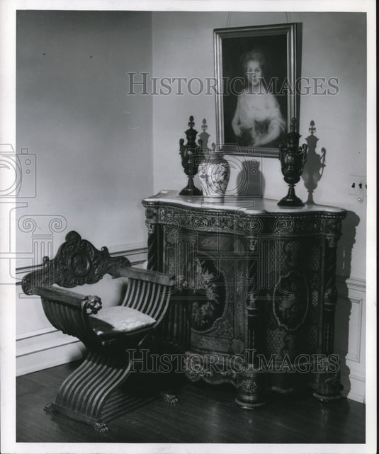 1955 Press Photo Italian Painting Donated to Milwaukee Art Institute - mjb16471