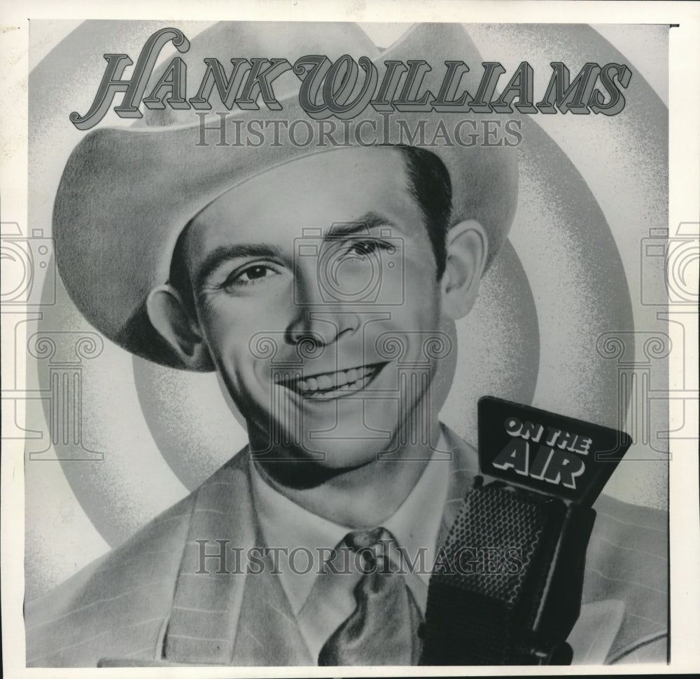 1986 Press Photo Singer Hank Williams New Record Album cover - mjb16995- Historic Images