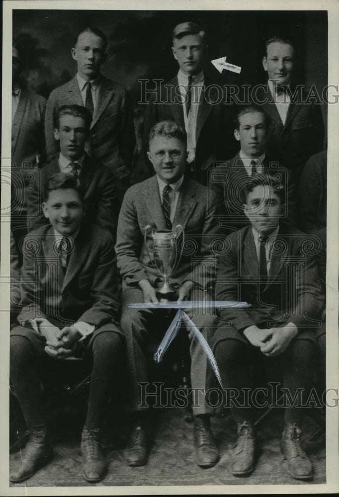 1940 Press Photo One of the track champions of Newsboys Republic, Milwaukee.- Historic Images