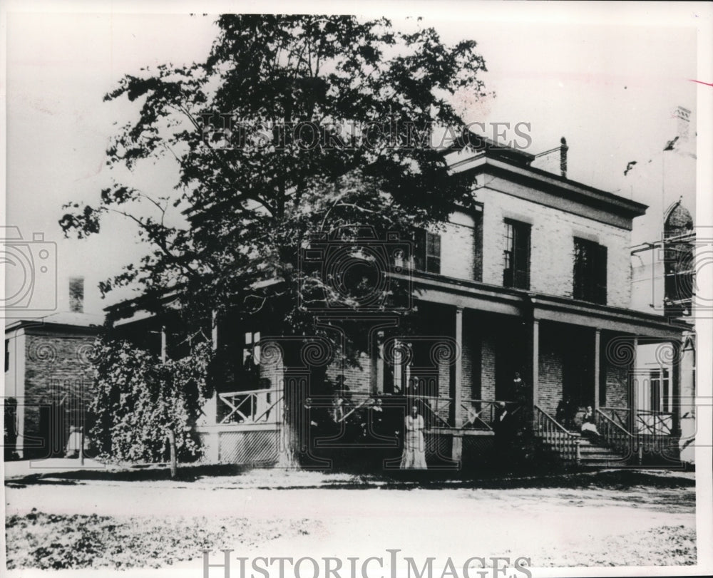 1863 Press Photo Original Milwaukee Hospital was a Remodeled Farmhouse