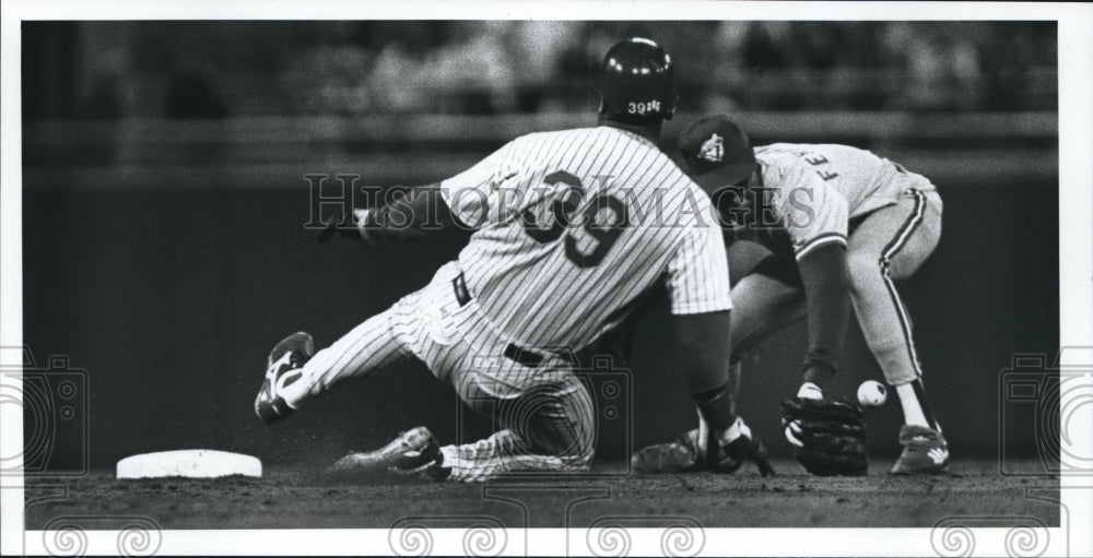 1990 Press Photo Dave Parker, Number 39 of the Milwaukee Brewers, Wisconsin- Historic Images