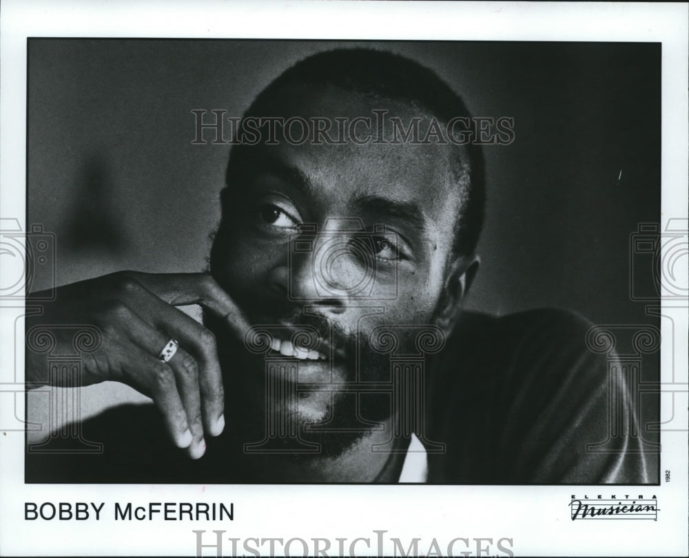 1984 Press Photo Singer Bobby McFerrin - mjb20580- Historic Images