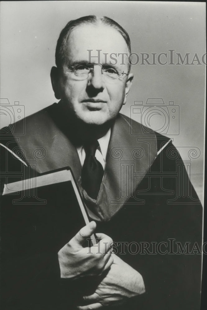 1954 Press Photo Dr Norman Vincent Peale, Clergyman, U.S.- Historic Images