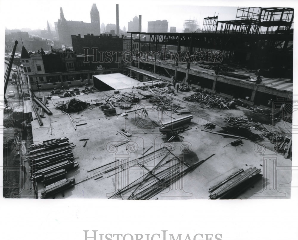 1961 Press Photo  Milwaukee Journal Building Construction, New Addition- Historic Images