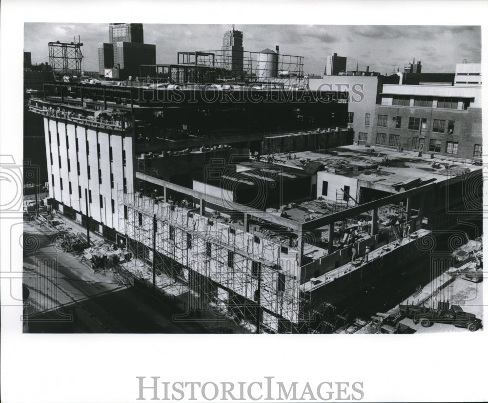 1961 Press Photo Milwaukee Journal Building Construction- Historic Images