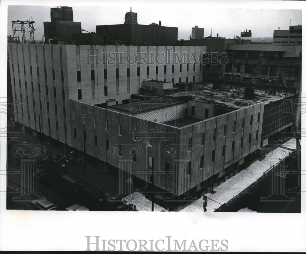 1961 Press Photo Corner of New Building Addition to Milwaukee Journal- Historic Images