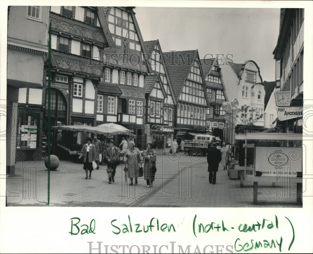 1987 Press Photo A quiet day in Salzuflen in West Germany- Historic Images