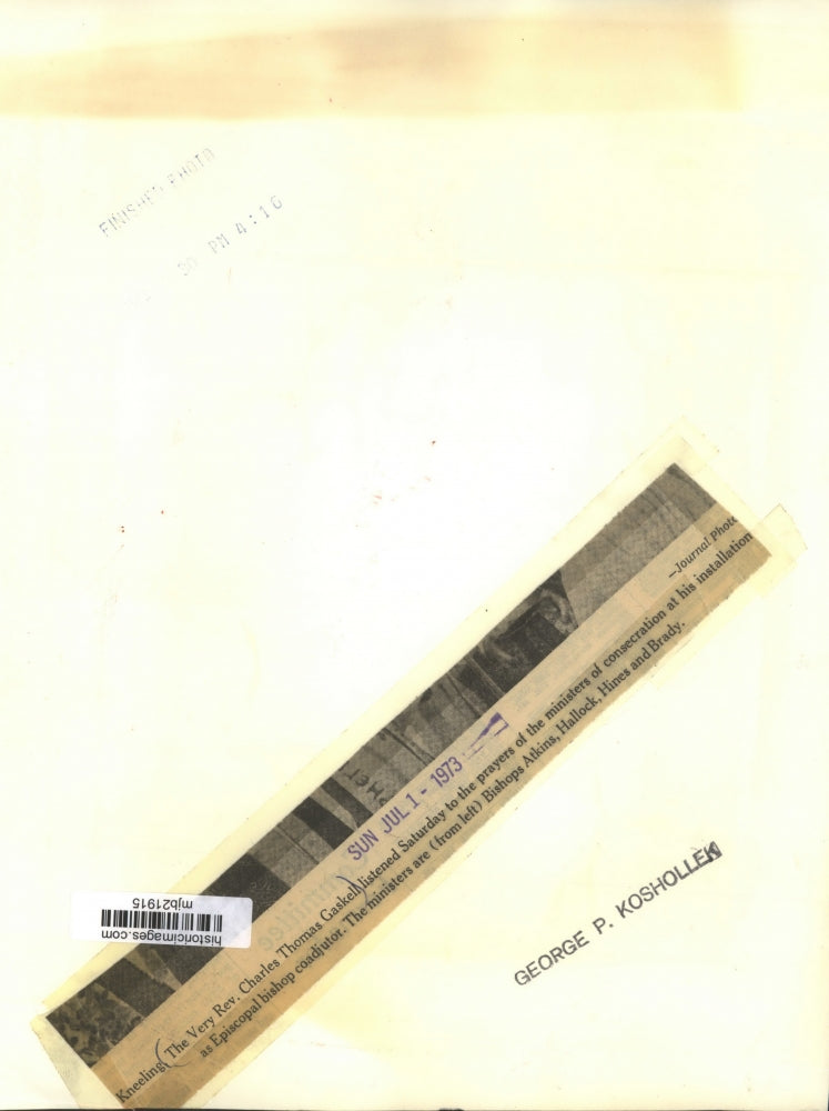 1973 Press Photo Rev.Charles Thomas Gaskell installed Episcopal Bishop Coadjutor