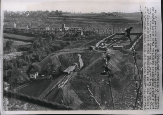 1950 Press Photo German Heideschanze Uranium mine under Soviet Control, Dresden- Historic Images