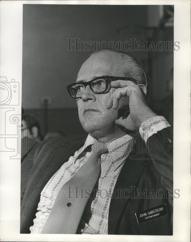 1972 Press Photo John Garstecki, Southern Colony, Superintendent, Wisconsin