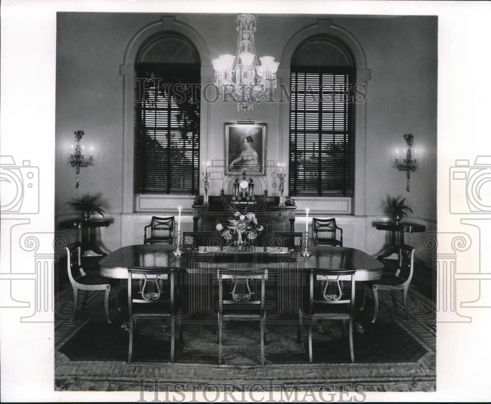 1967 Press Photo Dining room in Duncan Phyfe Alcove of the Henry Ford Museum