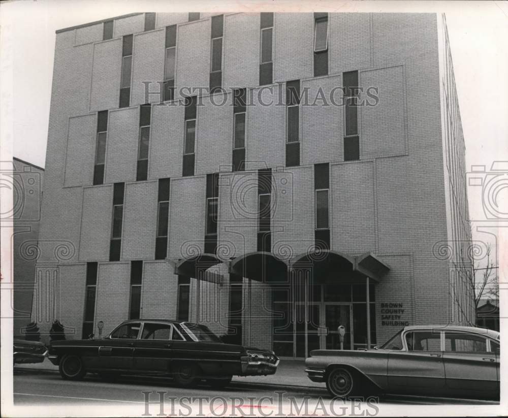 1968 Press Photo Exterior of Brown County Safety building, Green Bay, Wisconsin