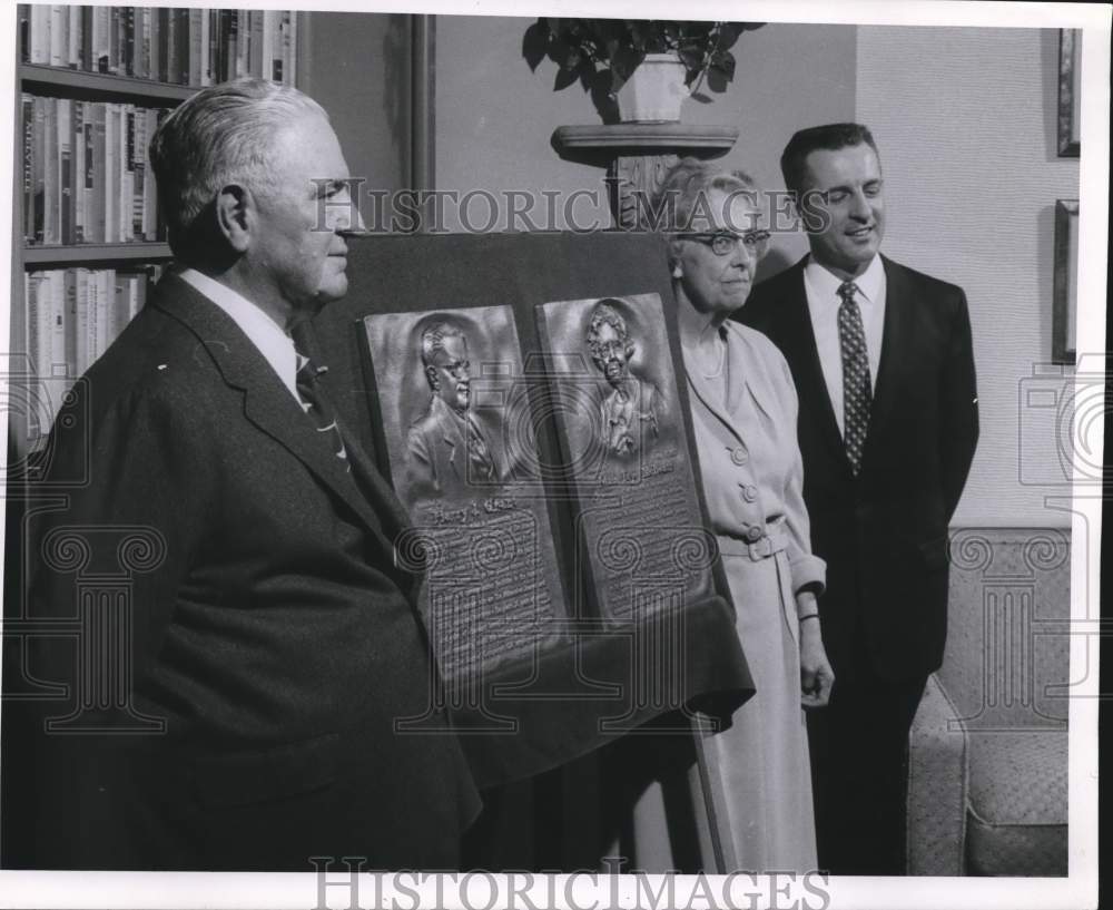 1959 Press Photo Harry J Grant, Faye McBrath, William Warmuth- Historic Images