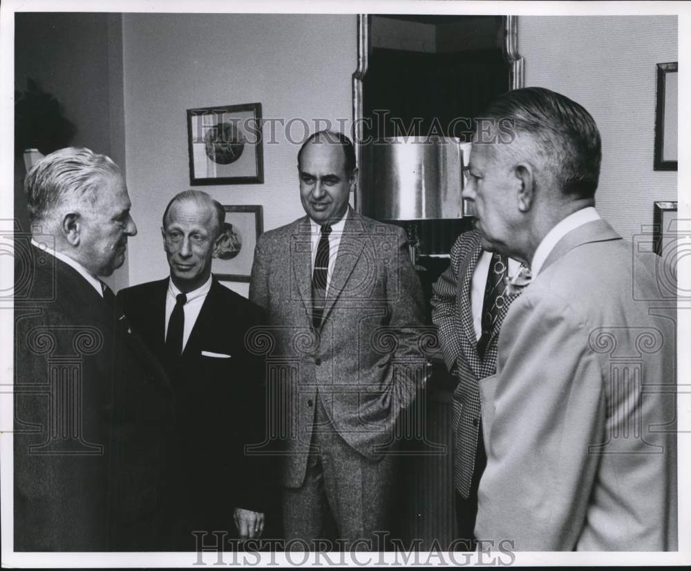 1957 Press Photo Harry J Grant, Walter Haku, George Comte, Almer Schroeder- Historic Images