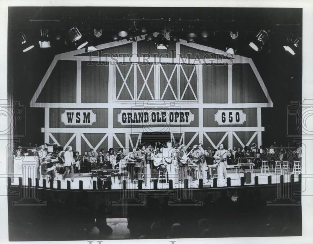 1981 Press Photo Grand Ole Opry, on-stage performance - mjb23684- Historic Images