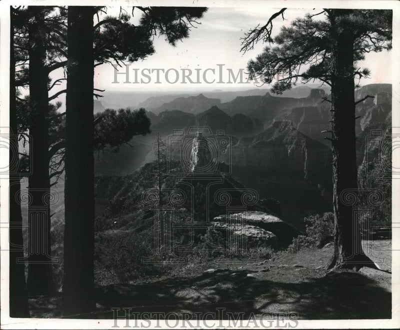 Load image into Gallery viewer, 1969 Press Photo Brigham's Butte, Grand Canyon National Park, Arizona
