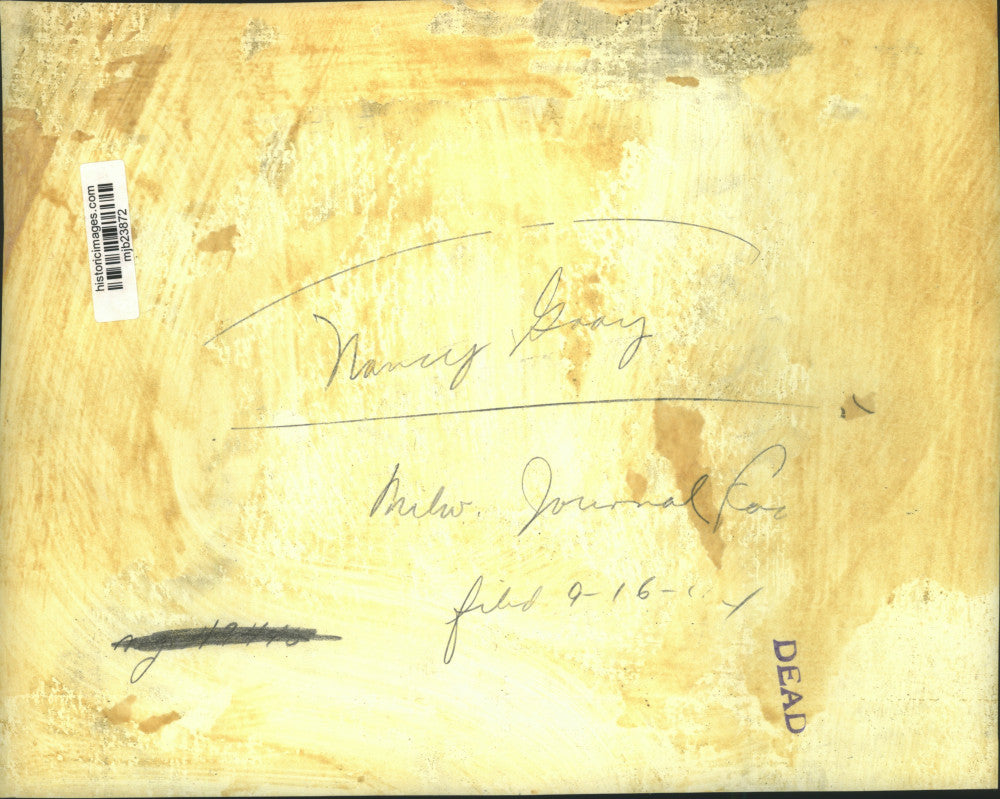 1964 Press Photo Nancy Gaay, Milwaukee, Wisconsin - mjb23872