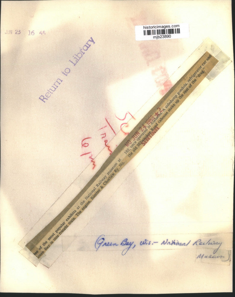 1968 Press Photo Sumter Choctaw Railway Car, National Railway Museum, Wisconsin