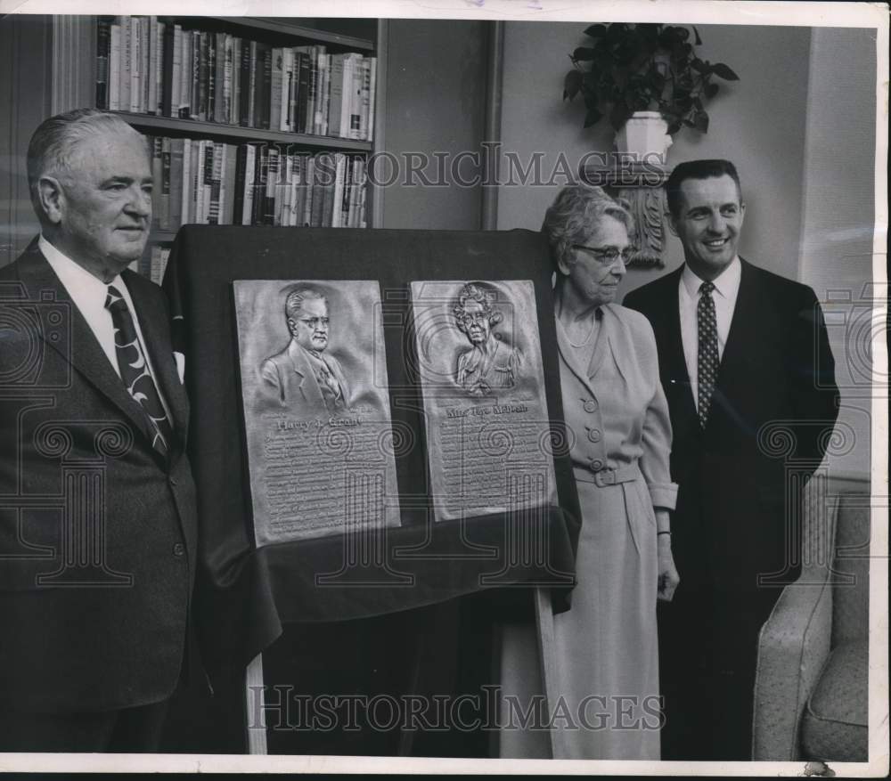 1957 Press Photo Harry Grant, Faye McBeath, William Warmuth, Milwaukee Journal- Historic Images