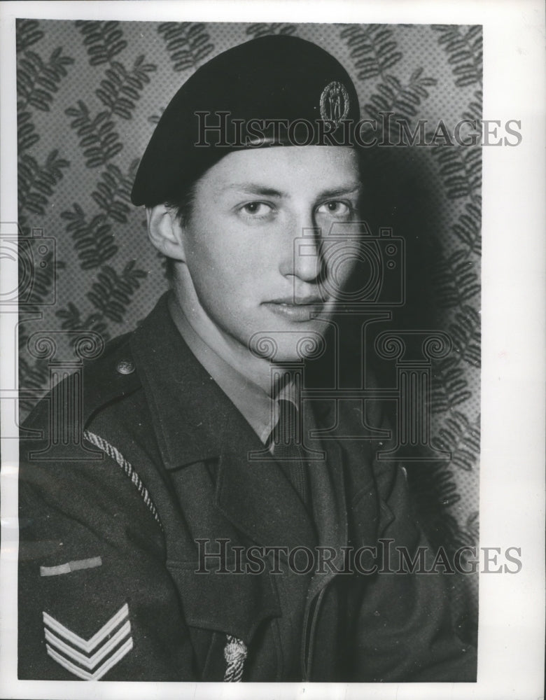 1951 Press Photo Prince Harald of Norway Sergeant in Norwegian Armed Forces- Historic Images