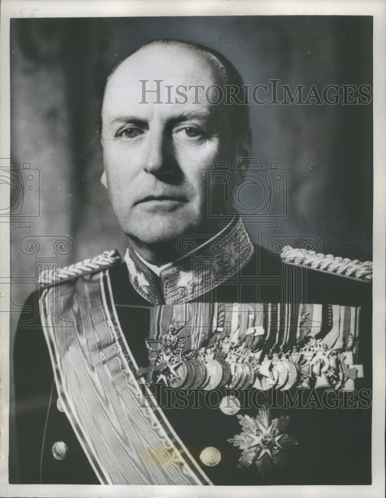 1958 Press Photo King Olav of Norway - mjb24972