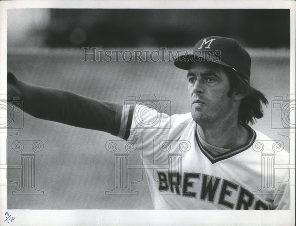 1976 Press Photo Bill Parsons, professional baseball player, Milwaukee Brewers- Historic Images