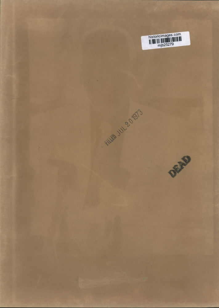 1973 Press Photo Former President Juan Peron, speaks on t.v., Buenos Aires.