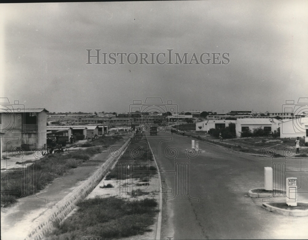 1958 Press Photo New Community being Built in the New Tema Township, Ghana