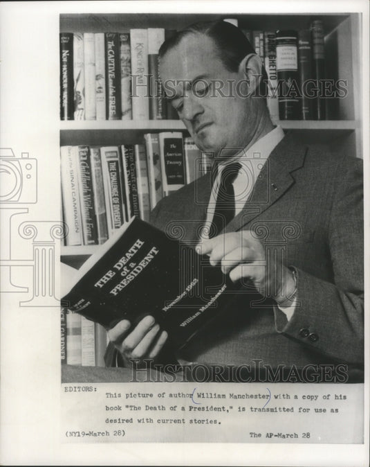 1967 Press Photo Author William Manchester Wrote Book, The Death of a President- Historic Images