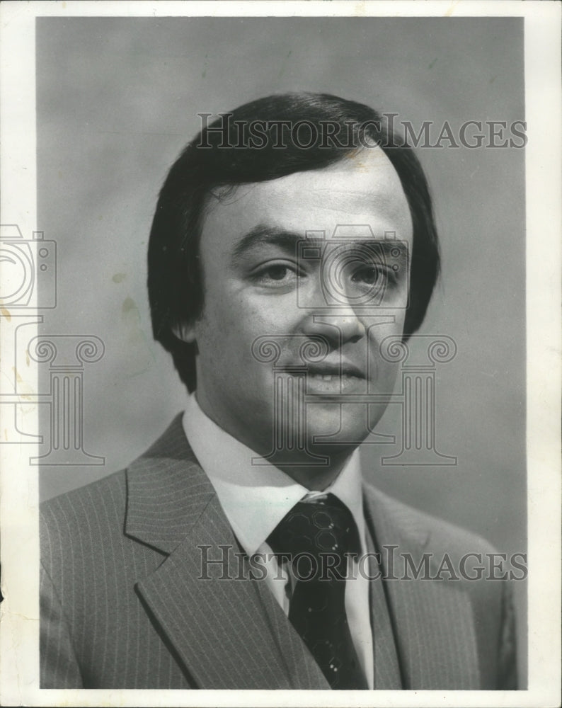 1980 Press Photo Meteorologist John Malan, WISN TV, Channel 12. - mjb26904- Historic Images