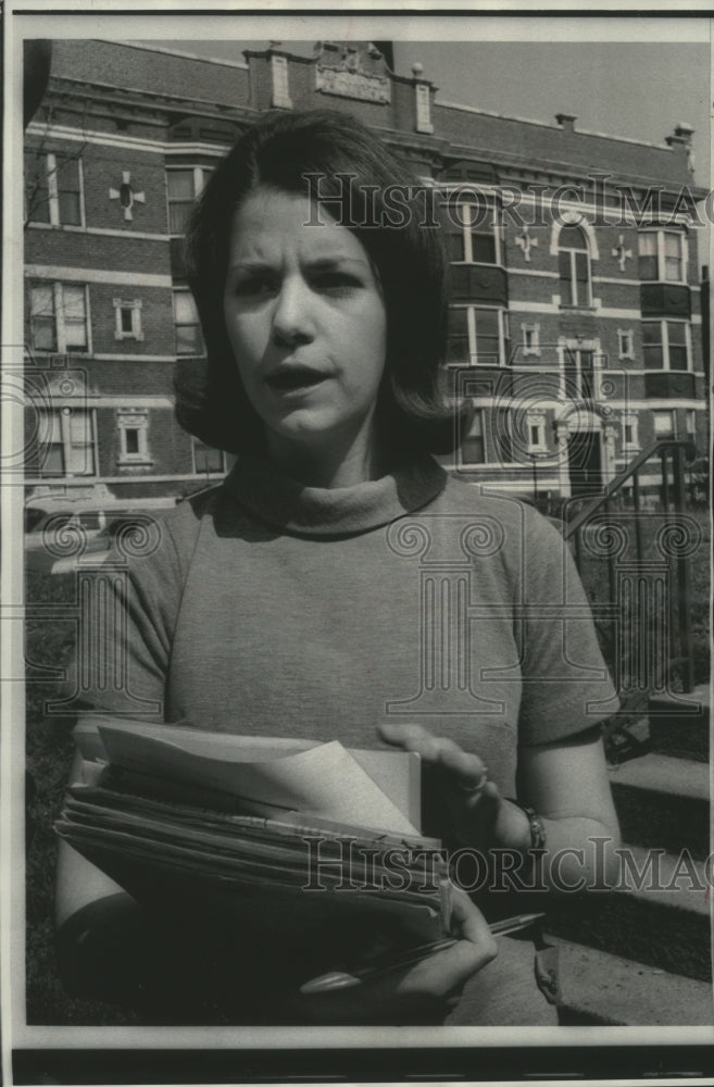 1969 Press Photo Sister Joann Malone Nun Protester - mjb27098- Historic Images