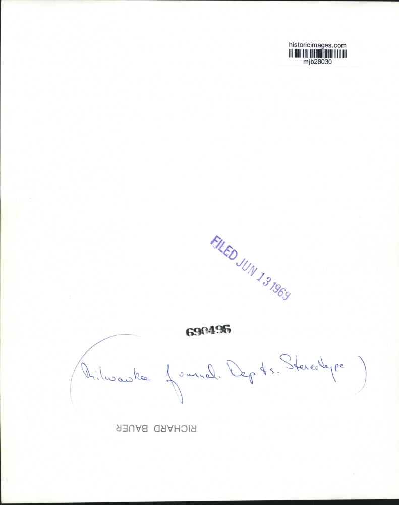 1969 Press Photo Milwaukee Journal Departments Stereotype - mjb28030