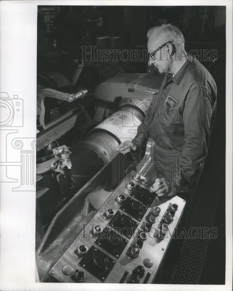 1969 Press Photo Milwaukee Journal Departments Stereotype - mjb28031