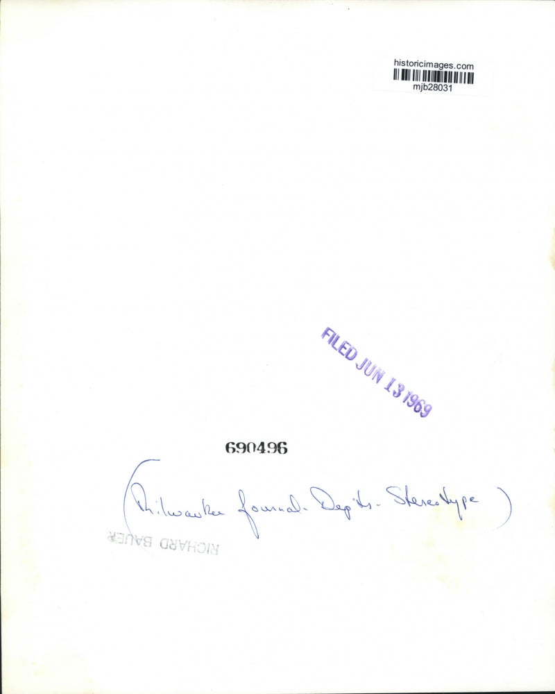 1969 Press Photo Milwaukee Journal Departments Stereotype - mjb28031